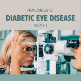 woman getting eye exam